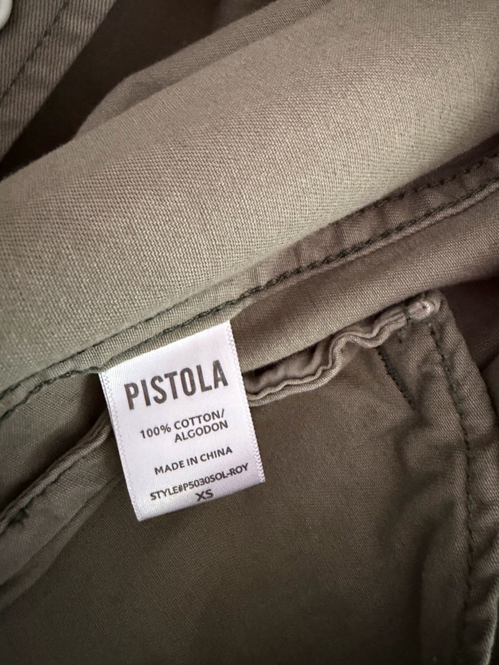 Pistola Camilo Olive Green Military Jacket Star Print - Picture 6 of 6